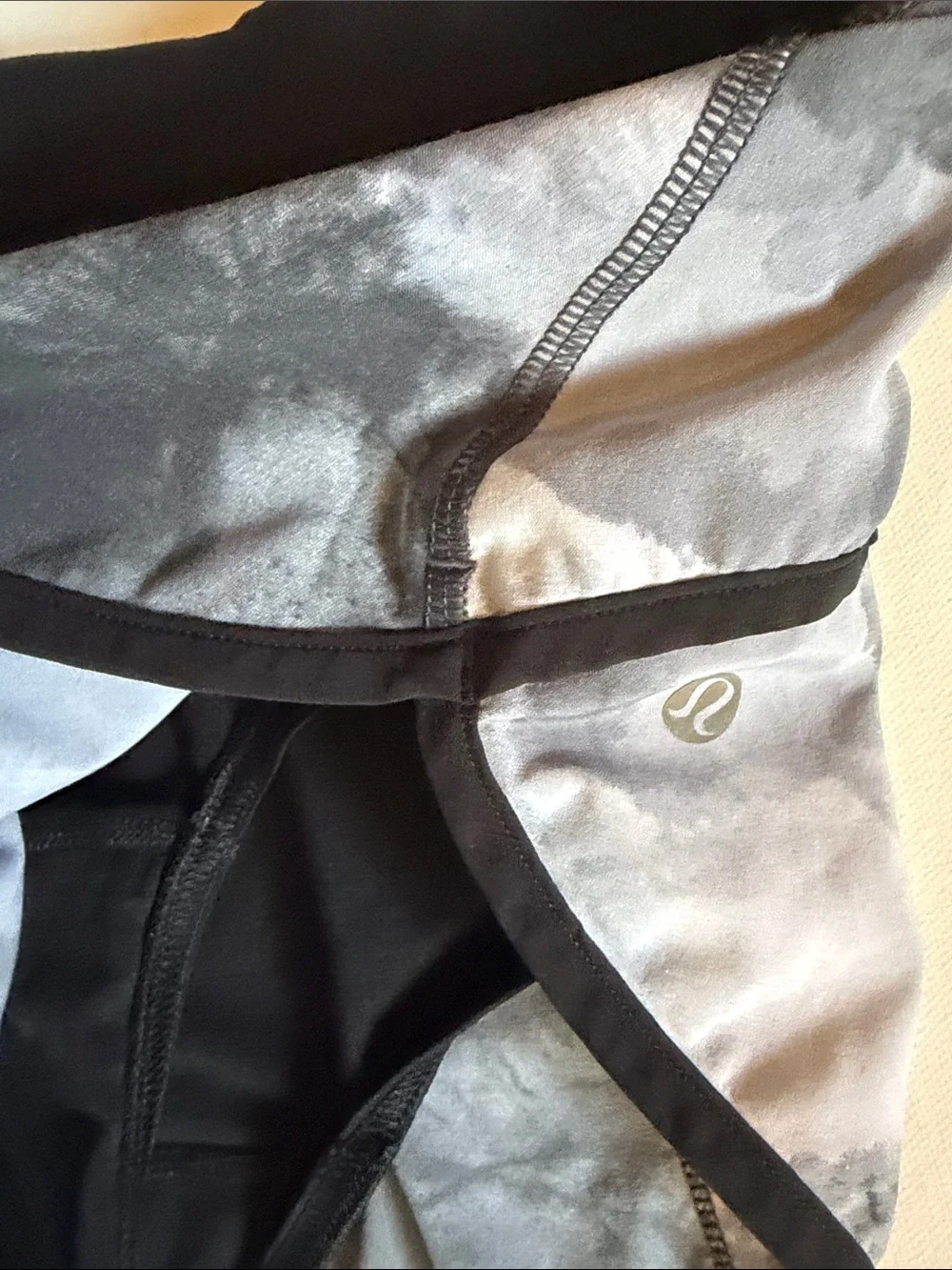 lululemon athletica Black and Gray Women's Running Shorts